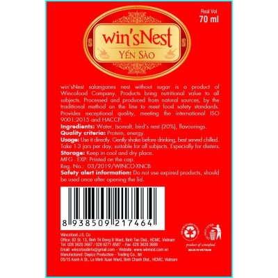 Combo 10 lọ Yến Sào cao cấp win