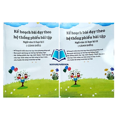 Sách - Combo Kế hoạch bài dạy theo hệ thống phiếu bài tập ngữ văn 11 - học kì 1 + 2 (cánh diều)