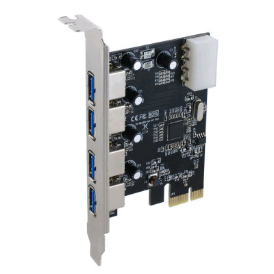Card máy tính chuyển PCI Express sang USB 4 cổng 3.0 - Hàng Nhập Khẩu