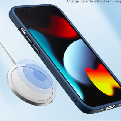 Ốp lưng cho iPhone 13 Pro Max hiệu ROCK Guard Hybrid Glass Pc viền màu chống sốc (Không ố màu) - Hàng nhập khẩu