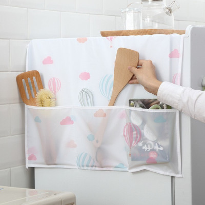 Tấm phủ tủ lạnh có túi 2 bên hông đựng đồ đa năng , vải nilon chống thấm ,  chống bụi  ,  siêu bền , giúp bảo vệ nóc tủ lạnh luôn sạch sẽ và ngăn nắp 