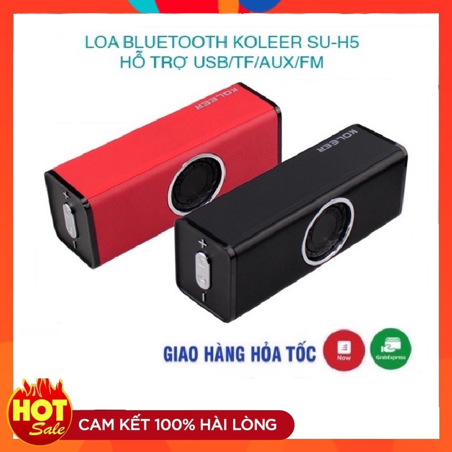 Loa bluetooth KOLEER bass căng đét - Đẳng cấp vượt trội - Âm thanh hay, trầm, ấm, kiểu dáng đẹp - Hàng chính hãng