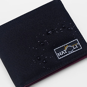 Ví da nam nữ dáng ngang NATOLI gập đôi đựng thẻ cầm tay cao cấp BST Simple Horizontal Wallet V4