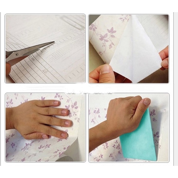 (HCM) Tranh dán tường 3d hoa sen trắng 5 trang trí phòng khách, phòng thờ có sẵn keo