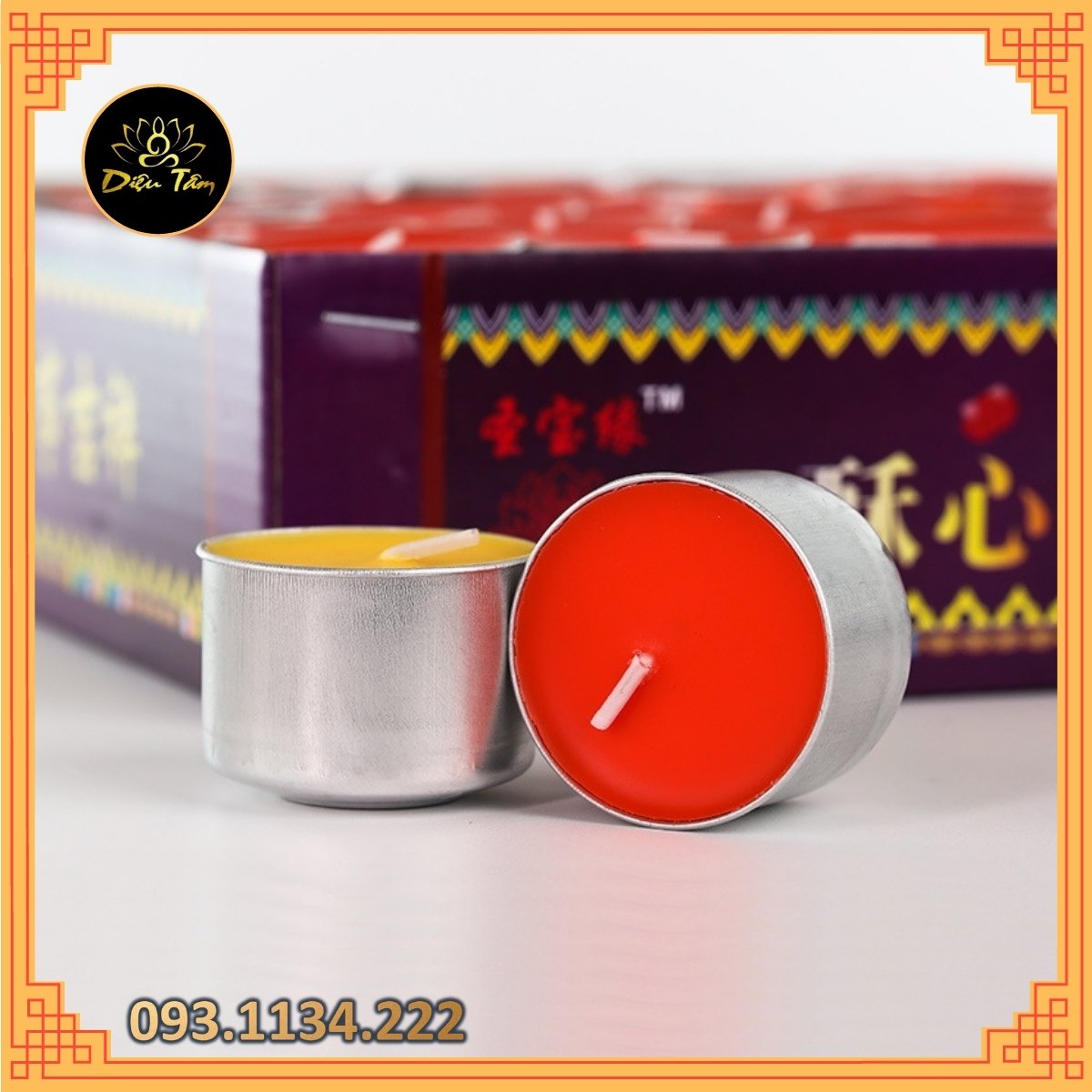 Nến bơ thực vật 100 viên cháy 1h, 2h,3h,4,8h nến cao cấp tealight cúng phật, đồ thờ cúng