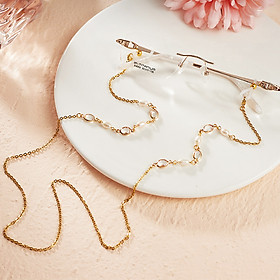 Dây đeo gọng kính nhiều màu sắc hạt đá mix hạt châu tròn nhỏ phụ kiện thời trang hot trend so cool ngầu nam nữ unisex