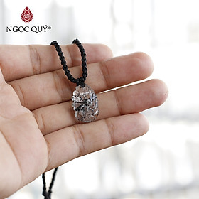 Mặt dây chuyền hồ ly nữ hoàng thạch anh tóc đen mệnh thủy, mệnh mộc - Ngọc Quý Gemstones