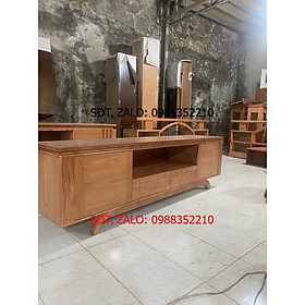 kệ hàn quốc chân cong  gỗ sồi sơn 2 màu óc chó và hương vàng