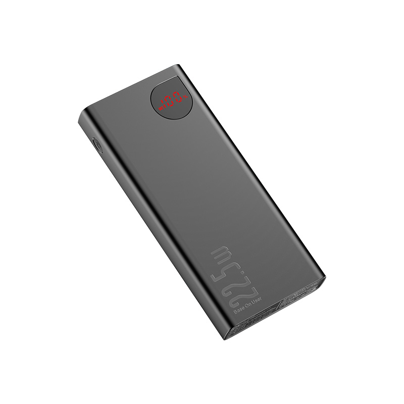 Pin Dự Phòng Baseus Adaman 10.000mah sạc nhanh 22.5W vỏ kim loại siêu mỏng màn hình digital hiển thị pin - Hàng Chính Hãng