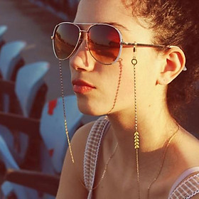 Chain glasses dây đeo gọng kính mix chain chuỗi hạt bi titan không gỉ phong cách ÂU Mỹ dây chuyền giữ airpod chống rơi