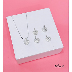 Dây chuyền nữ mặt trái tim chất liệu bạc s925 MS090