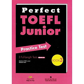 Sách - Perfect Toefl Junior Book 3(Kèm CD) - Nhân Trí Việt