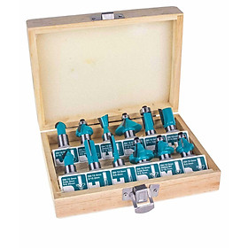 BỘ 12 MŨI PHAY GỖ (12MM) TOTAL TACSR2121