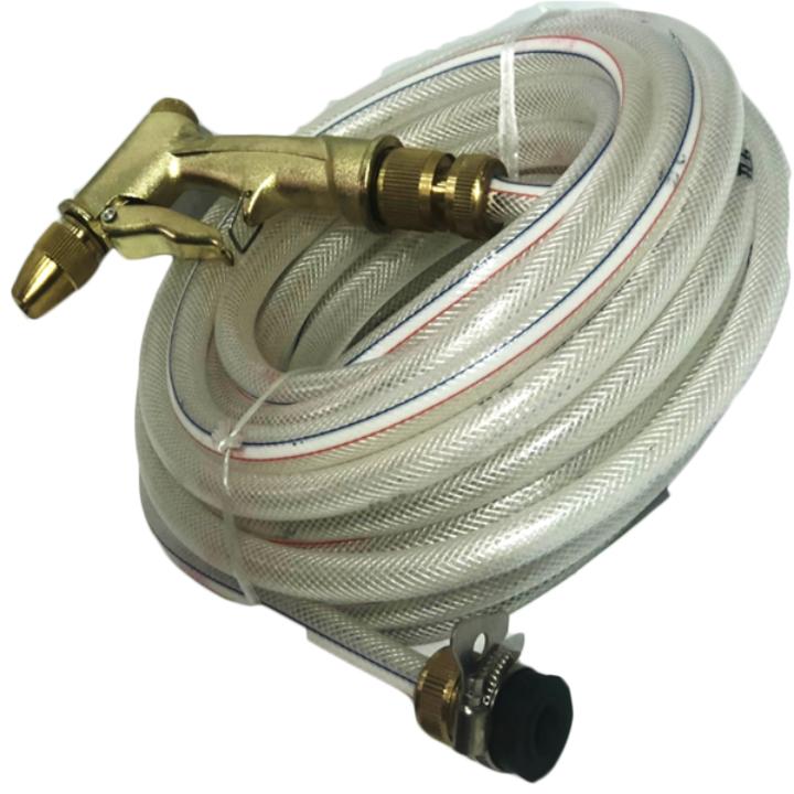 Vòi nước vòi phun nước rửa xe tưới cây tăng áp thông minh + bộ dây bơm nước cao cấp TLG loạI 20m (vòi đồng-dây trắng) 701-1498-1