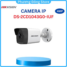 Camera IP 4 MP HIKVISION DS-2CD1043G0-IUF, có mic (Hàng Chính hãng Hikvision)