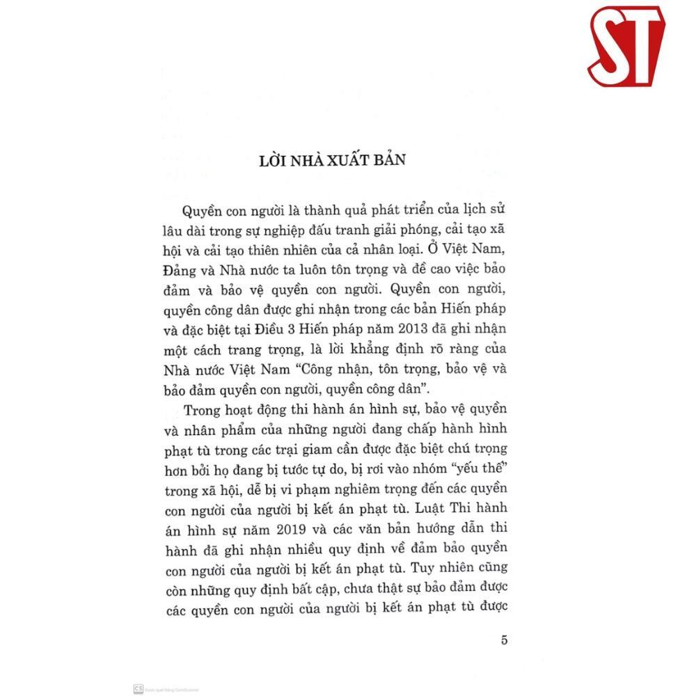 Sách - Bảo Đảm Quyền Con Người Trong Thi Hành Án Phạt Tù Tại Việt Nam - NXB Chính Trị Quốc Gia