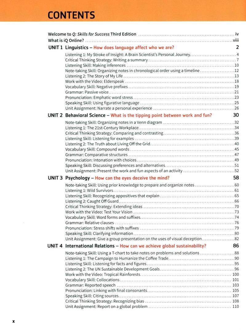 Q: Skills For Success: Level 5: Listening And Speaking Student Book With iQ Online Practice - 3rd Edition