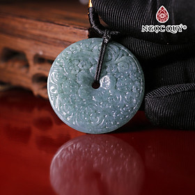 Mặt dây chuyền đồng điếu lam ngọc mệnh thủy mộc - Ngọc Qúy Gemstones