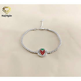 Lắc tay bạc 925 Huệ Ngân - Strawberry X20