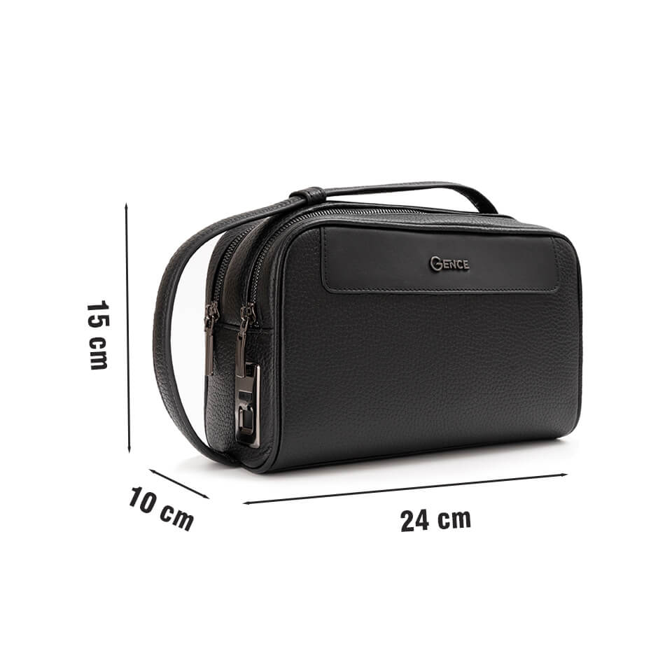 Clutch xách tay nam da bò Togo khóa vân tay RB10