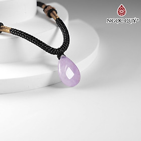 Mặt dây chuyền giọt nước thạch anh tím 18x13mm mệnh hỏa. thổ - Ngọc Quý Gemstones