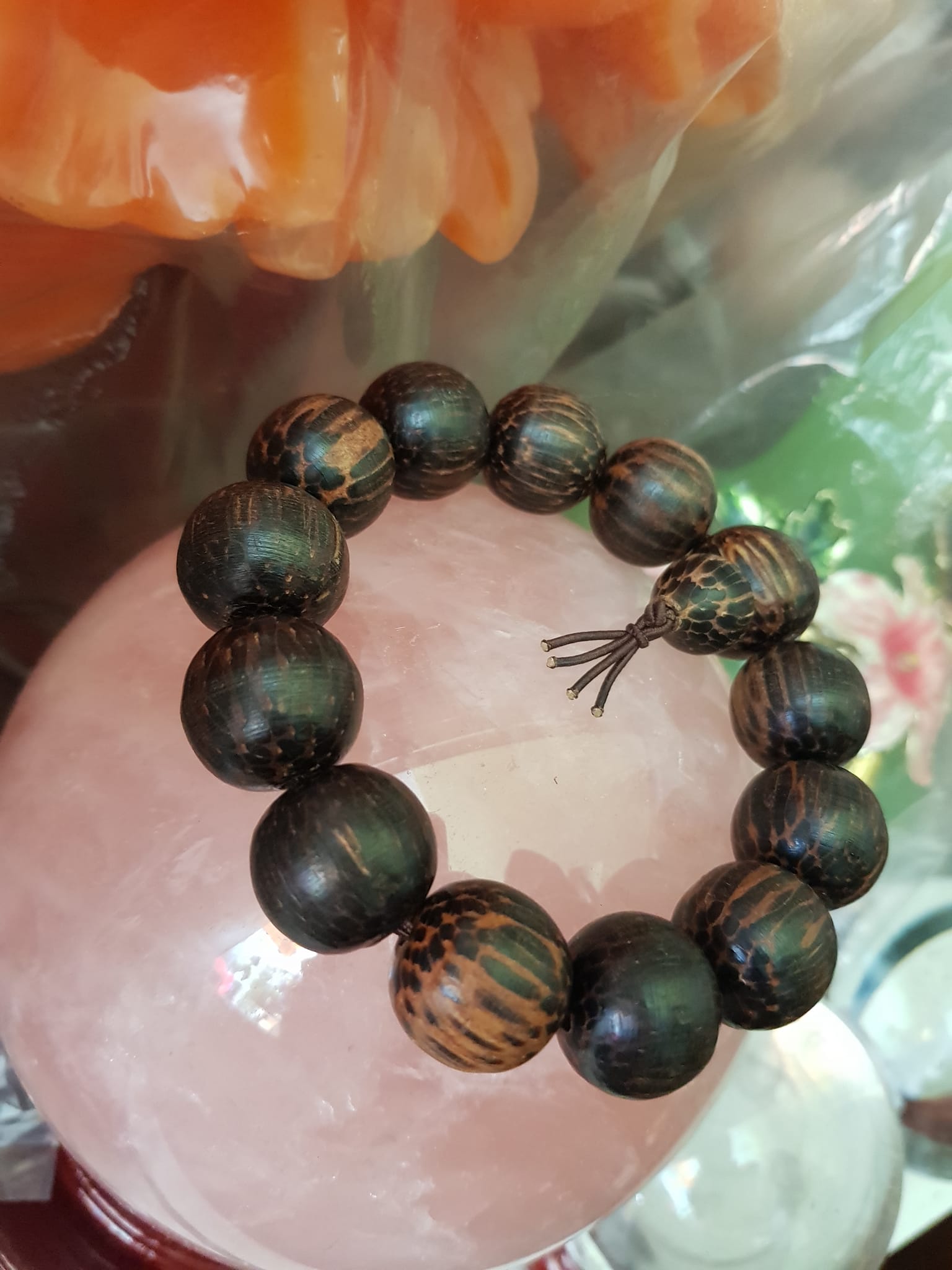 Vòng Tay Mới Gỗ Dừa Hồ Lô Hút Tài 18mm Nam tay to đeo tay đẹp lạ ạ