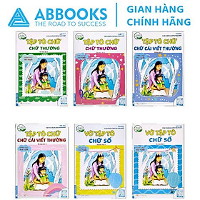 Sách - Tủ sách chồi non chăm học - Vở ô ly tập tô chữ - Bộ 6 Cuốn