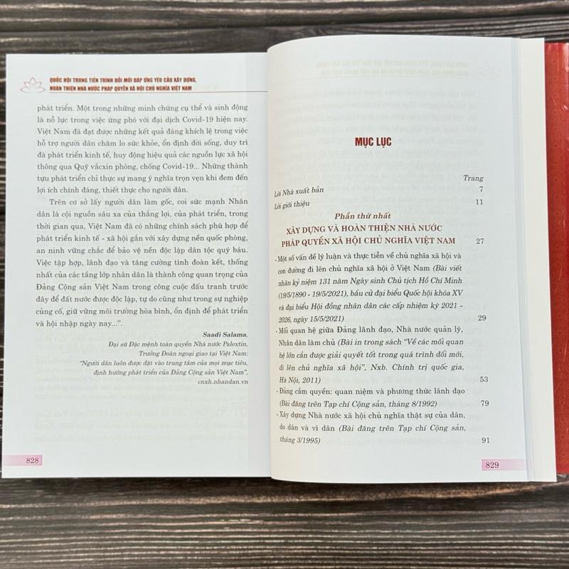 Sách - Quốc Hội Trong Tiến Trình Đổi Mới Đáp ứNg Yêu Cầu Xây Dựng, Hoàn Thiện Nhà Nước Pháp Quyền Xã Hội Chủ Nghĩa Việt Nam - NXB Chính Trị Quốc Gia