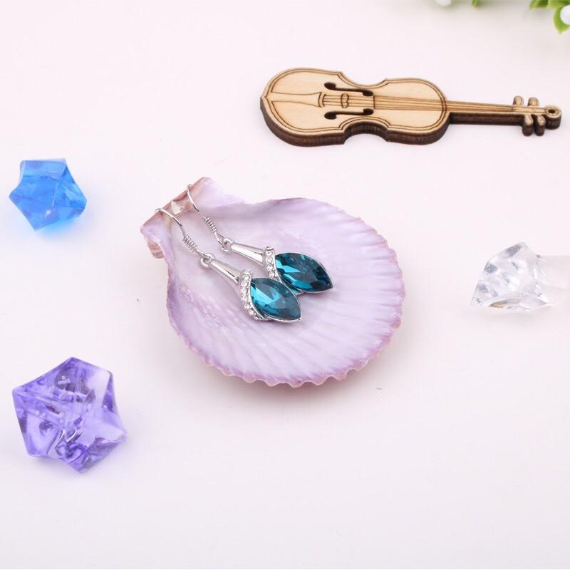 Bông Tai Pha Lê Kiểu Dáng Châu Âu ( PK07)