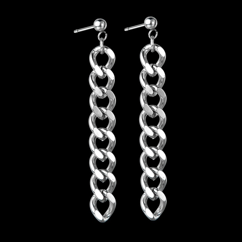 Đôi bông tai xích dáng dài chuẩn style ngự tỷ