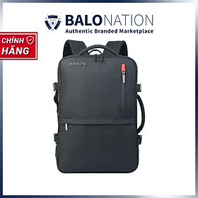 Balo Du Lịch Laptop 15.6 Inch SAKOS PLENA Có Thể Mở Rộng - Hàng Chính Hãng