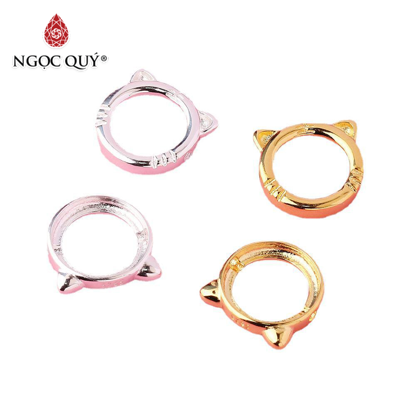 Charm bạc hình hổ - Ngọc Quý Gemstones