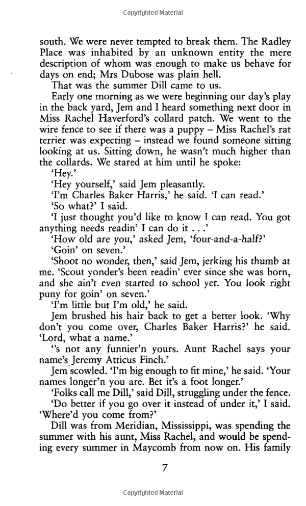 To Kill a Mockingbird
