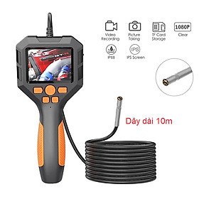ROGTZ - Camera nội soi P10 Chống nước IP68 Màn hình IPS 2.8 inch Đường kính camera 3.9mm Độ phân giải cao 1080p 8 đèn LED Đa ngôn ngữ  Pin lithium dung lượng cao 3.7V 2600mAh Nhà xưởng Y tế Cầm tay Ô tô Nhà cửa Hàng Chính Hãng
