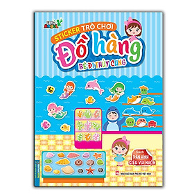 Sách - Sticker Trò Chơi Đồ Hàng - Bé Đi Thủy Cung - Dán Hình Siêu Vui Nhộn - Minh Thắng