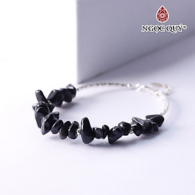 Lắc bạc đá thiên nhiên - Ngọc Quý