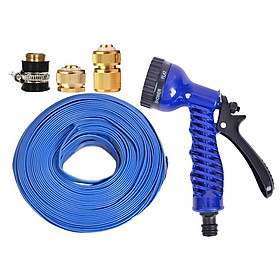 Tưới cây rửa xe Bộ dây và vòi xịt tăng áp lực nước 300% loại 30m cút đồng,nối đồng 206843