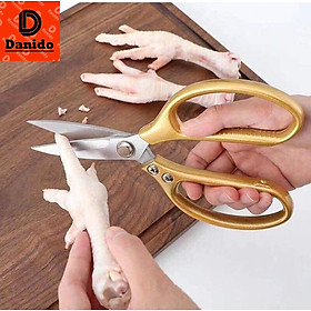 Kéo Vàng Xuất Nhật DA5 Đa Năng Cắt Gà, Cắt Xương, Cắt Cành Cây Siêu Bền – D Danido