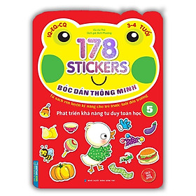 Sách - 178 Sticker - Bóc Dán Thông Minh Phát Triển Khả Năng Tư Duy Toán Học IQ EQ CQ 3-4 Tuổi - Tập 5 - Minh Thắng