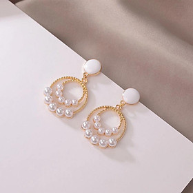 Khuyên tai tròn nhỏ xinh phong cách Hàn Quốc