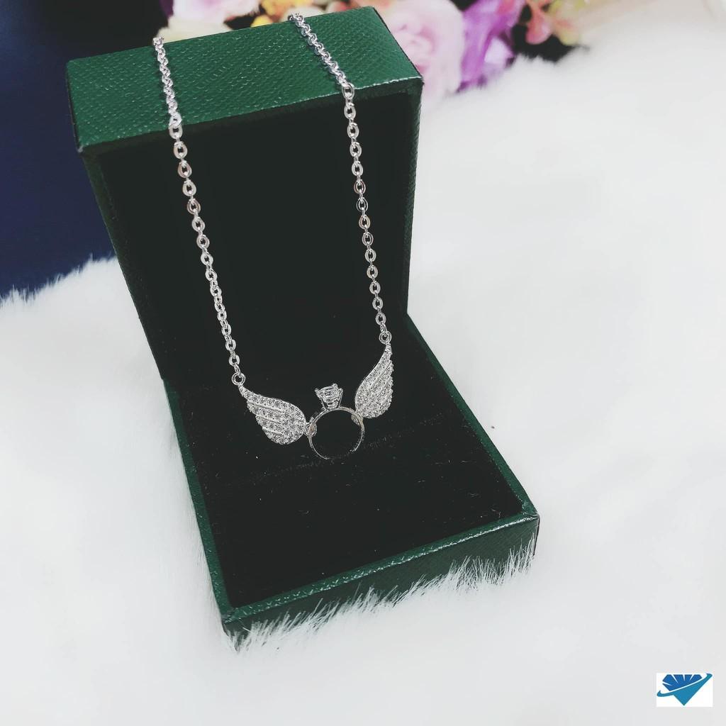 Dây chuyền nữ thời trang mặt trái tim chất liệu bằng bạc Ý SA0130