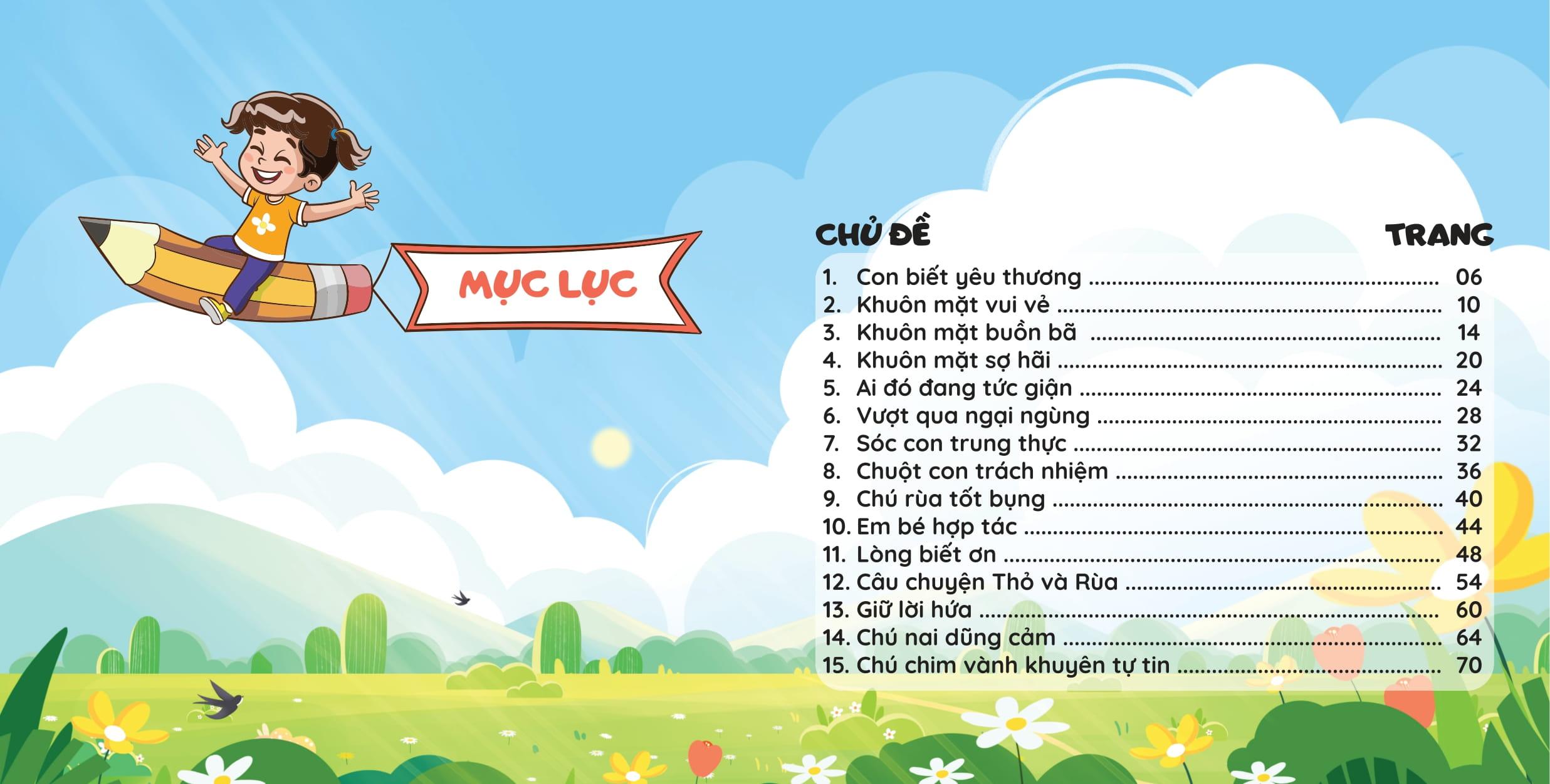 Sách - Kỹ Năng Sống Dành Cho Trẻ Mầm Non - Dạy Bé Bài Học Đạo Đức Và Cảm Xúc - Con Biết Yêu Thương Mọi Người