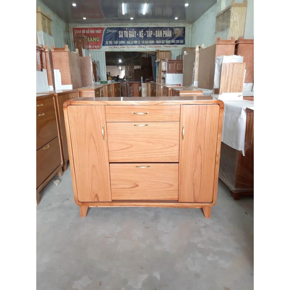 Tủ giày thông minh gỗ Gõ loại 80cm