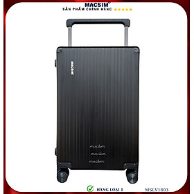 Vali hợp kim nhôm cao cấp Macsim MSLV1803 cỡ 24 inches màu đen hàng loại 1