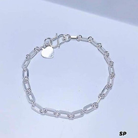 Lắc tay nữ thời trang chất liệu bằng bạc MS70