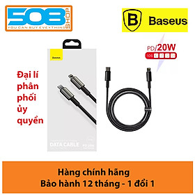 Cáp sạc nhanh iphone pd 20W Baseus CATLWJ-01 type c to iphone - dây sạc cao cấp hỗ trợ IP 12 11 x xsmax 8.. - hàng chính hãng