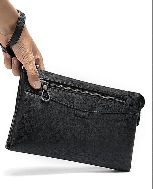 Clutch da bò thật cao cấp BAOHA LEATHER BHM8986 Ví da cầm tay cao cấp.