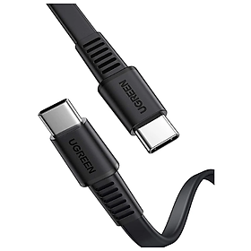 Cáp sạc và truyền dữ liệu máy tính ra điện thoại USB type C Ugreen 10974 0.5M 2.0 PD 3A 20V màu đen - Hàng chính hãng