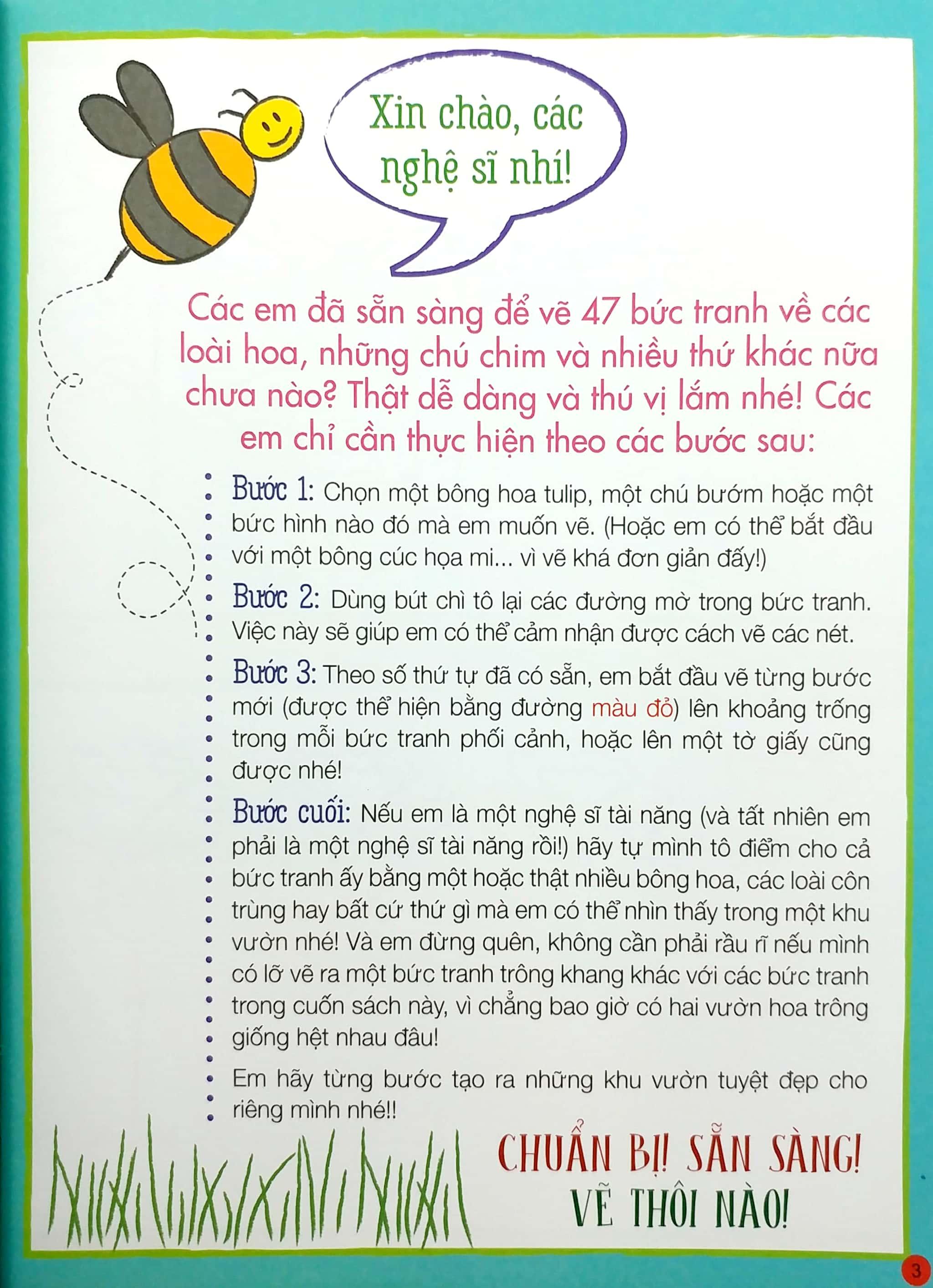 Họa Sĩ Tí Hon - Learn To Draw... Flower Garden! - Nào, Ta Cùng Học Vẽ… Khu Vườn Hoa!