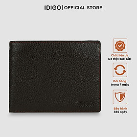 Ví da nam gập đôi phom ngang nhiều ngăn tiện dụng IDIGO MW1-4308